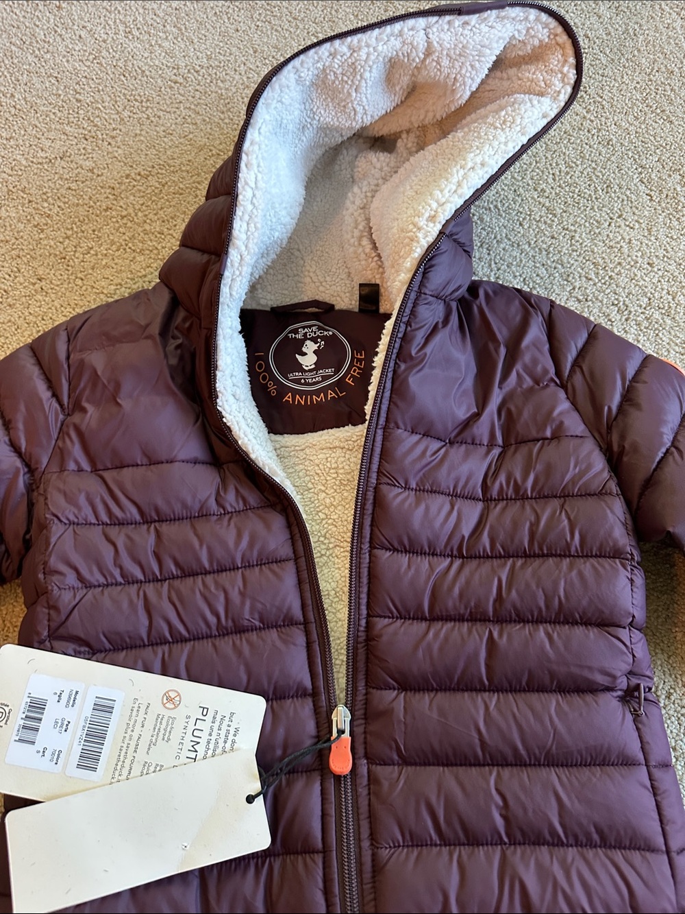 Save the Duck GIRLS' PUFFER JACKET MOD. LECI - Picture 5 of 10